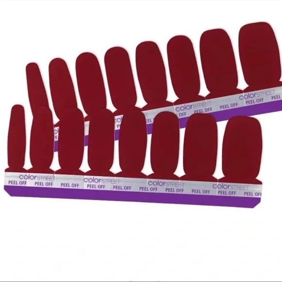 *Retired* Color Street: Venetian Velvet | Scarlet Red Fall Winter Classic Preppy - Picture 15 of 15